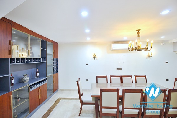Corner furnished house for rent in Dang Thai Mai area, Tay Ho